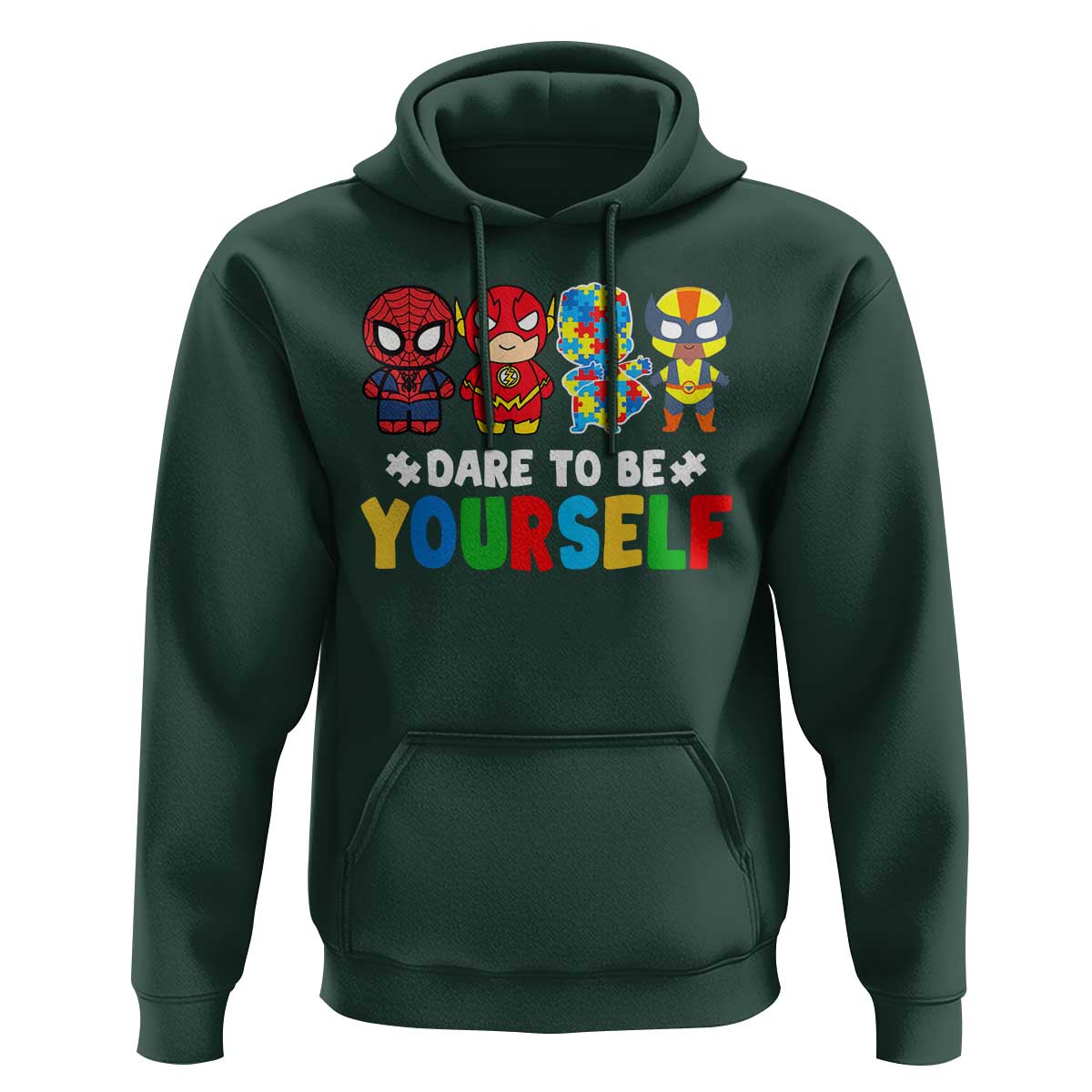 Autism Awareness Superheroes Hoodie Dare To Be Yourself
