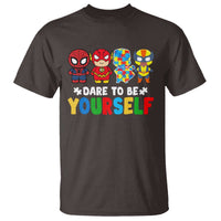 Autism Awareness Superheroes T Shirt Dare To Be Yourself