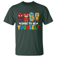 Autism Awareness Superheroes T Shirt Dare To Be Yourself