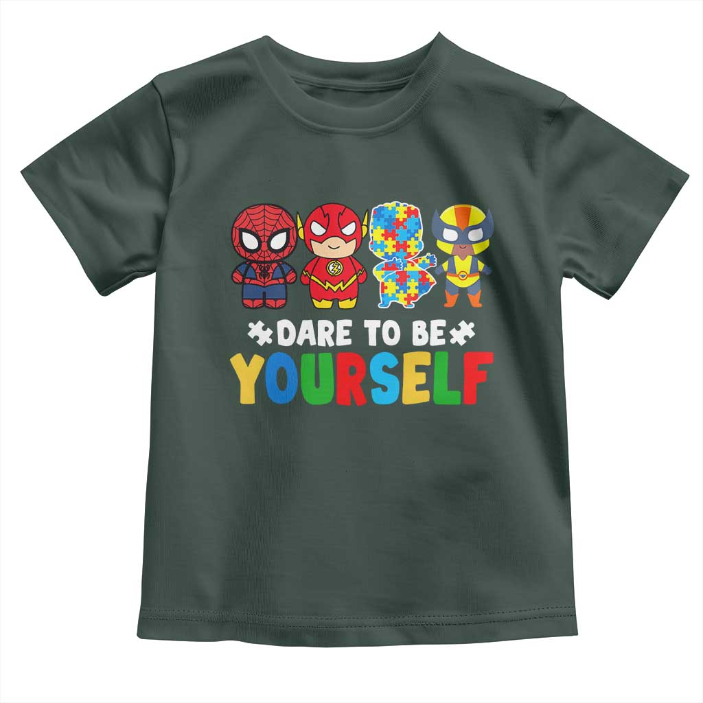 Autism Awareness Superheroes Toddler T Shirt Dare To Be Yourself