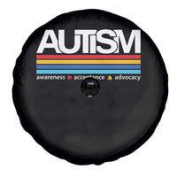Retro Autism Awareness Acceptance Spare Tire Cover