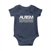 Retro Autism Awareness Acceptance Baby Onesie