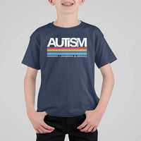 Retro Autism Awareness Acceptance T Shirt For Kid