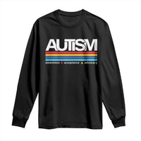 Retro Autism Awareness Acceptance Long Sleeve Shirt