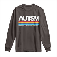 Retro Autism Awareness Acceptance Long Sleeve Shirt