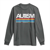 Retro Autism Awareness Acceptance Long Sleeve Shirt