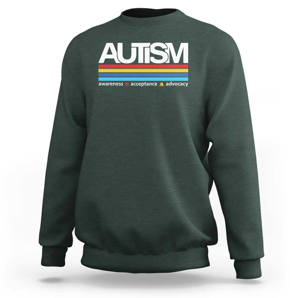 Retro Autism Awareness Acceptance Sweatshirt