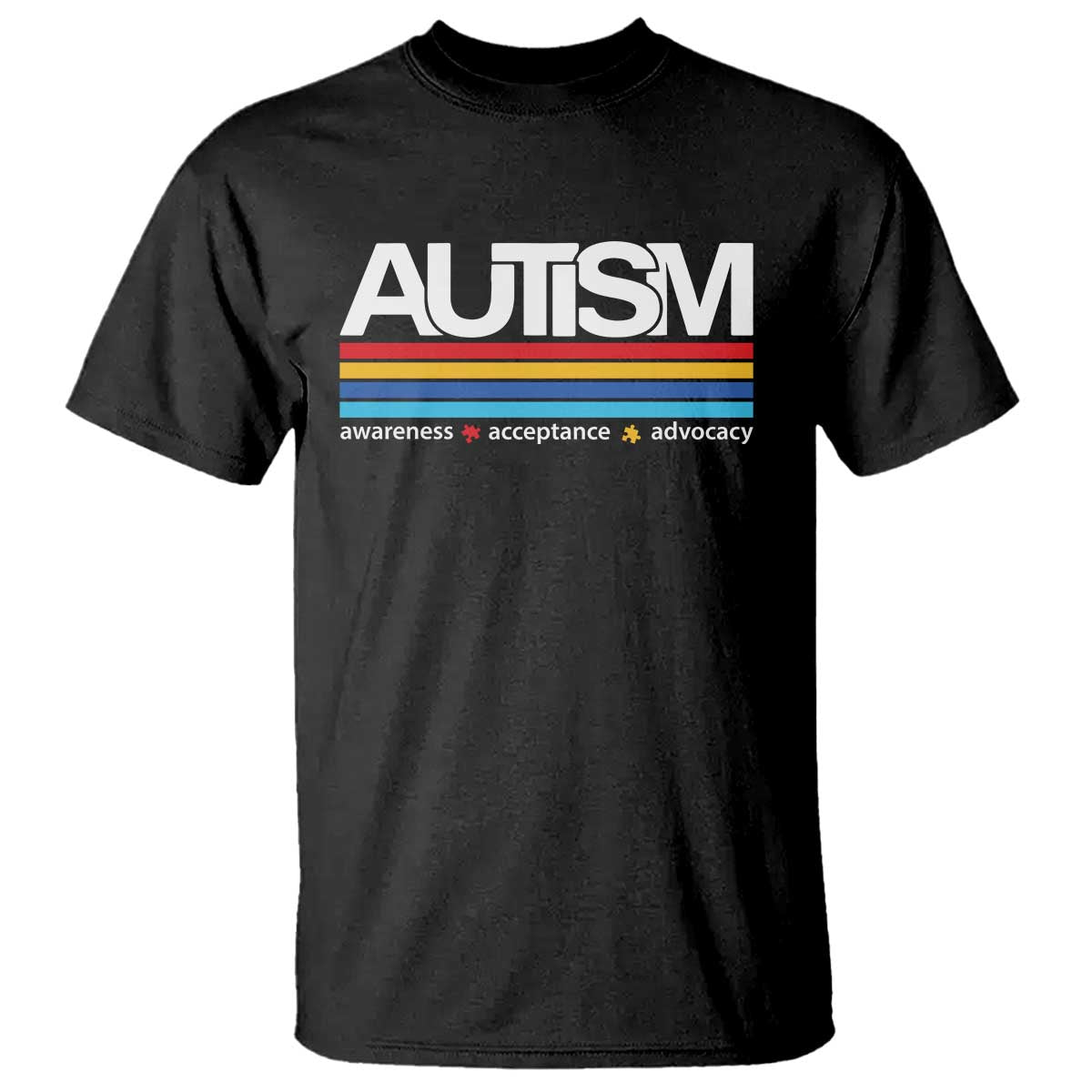 Retro Autism Awareness Acceptance T Shirt