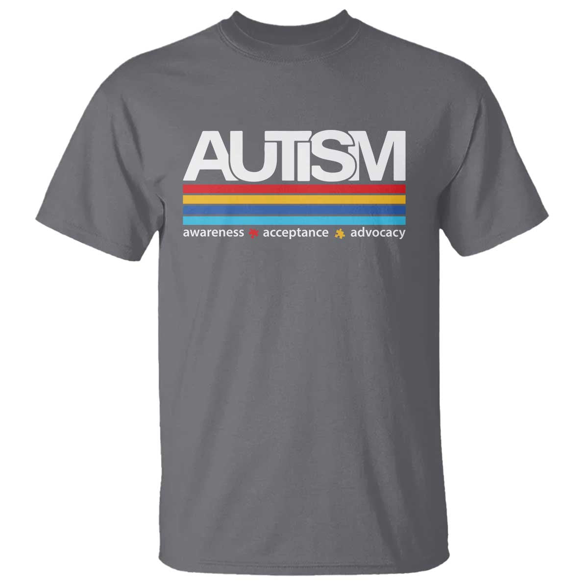 Retro Autism Awareness Acceptance T Shirt