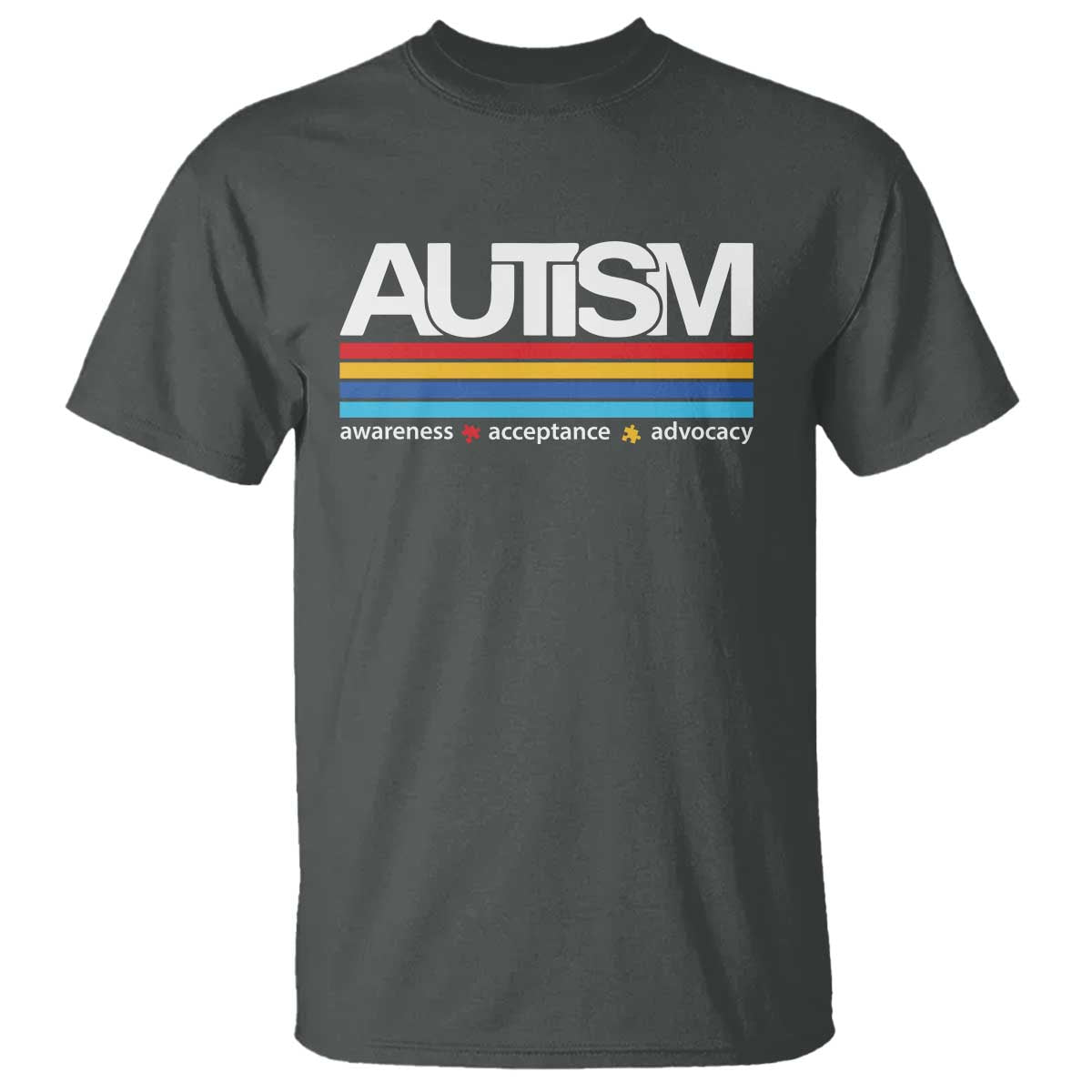 Retro Autism Awareness Acceptance T Shirt