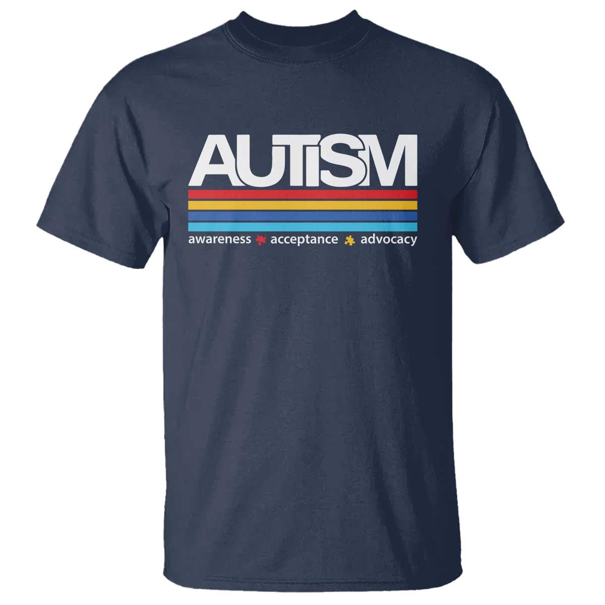 Retro Autism Awareness Acceptance T Shirt