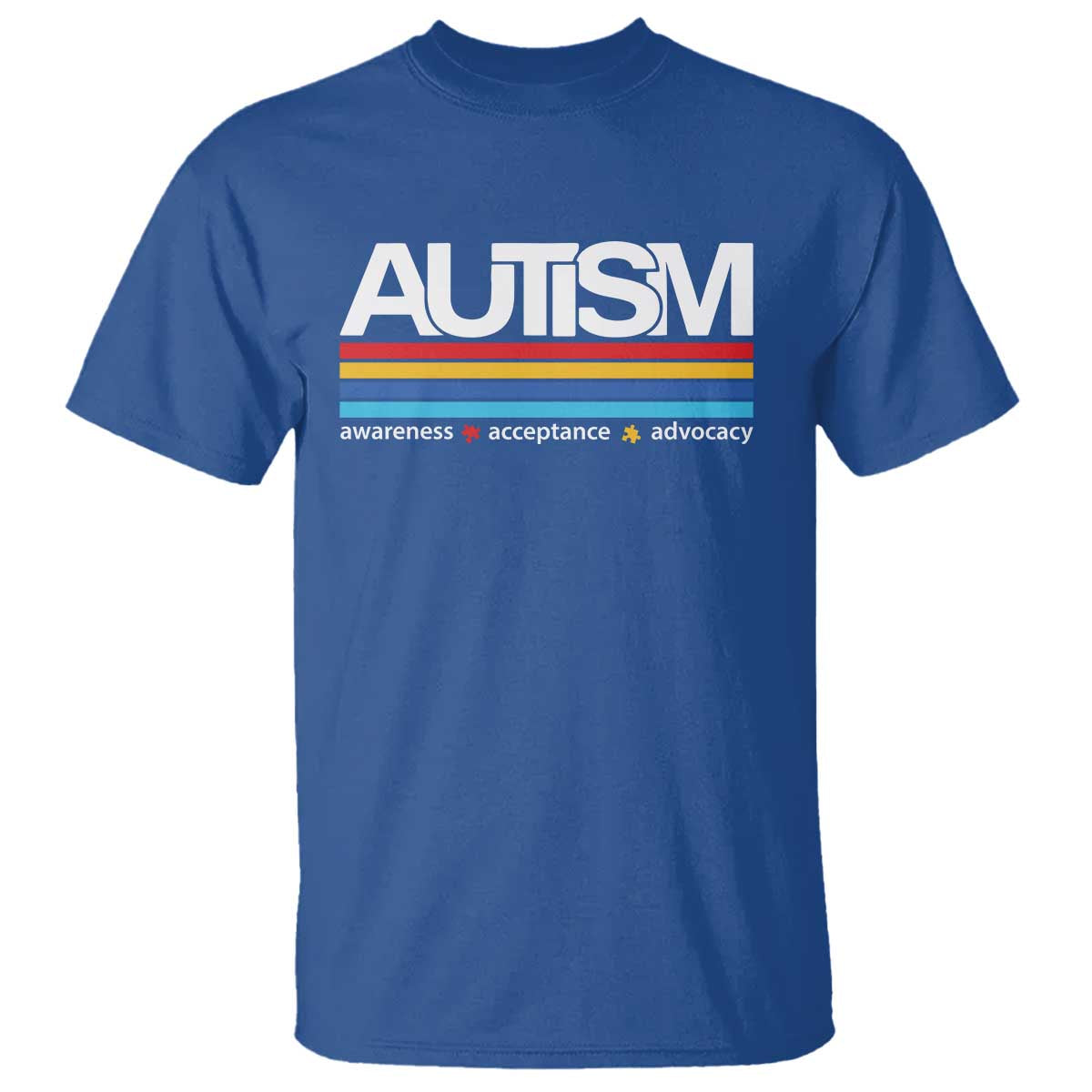 Retro Autism Awareness Acceptance T Shirt