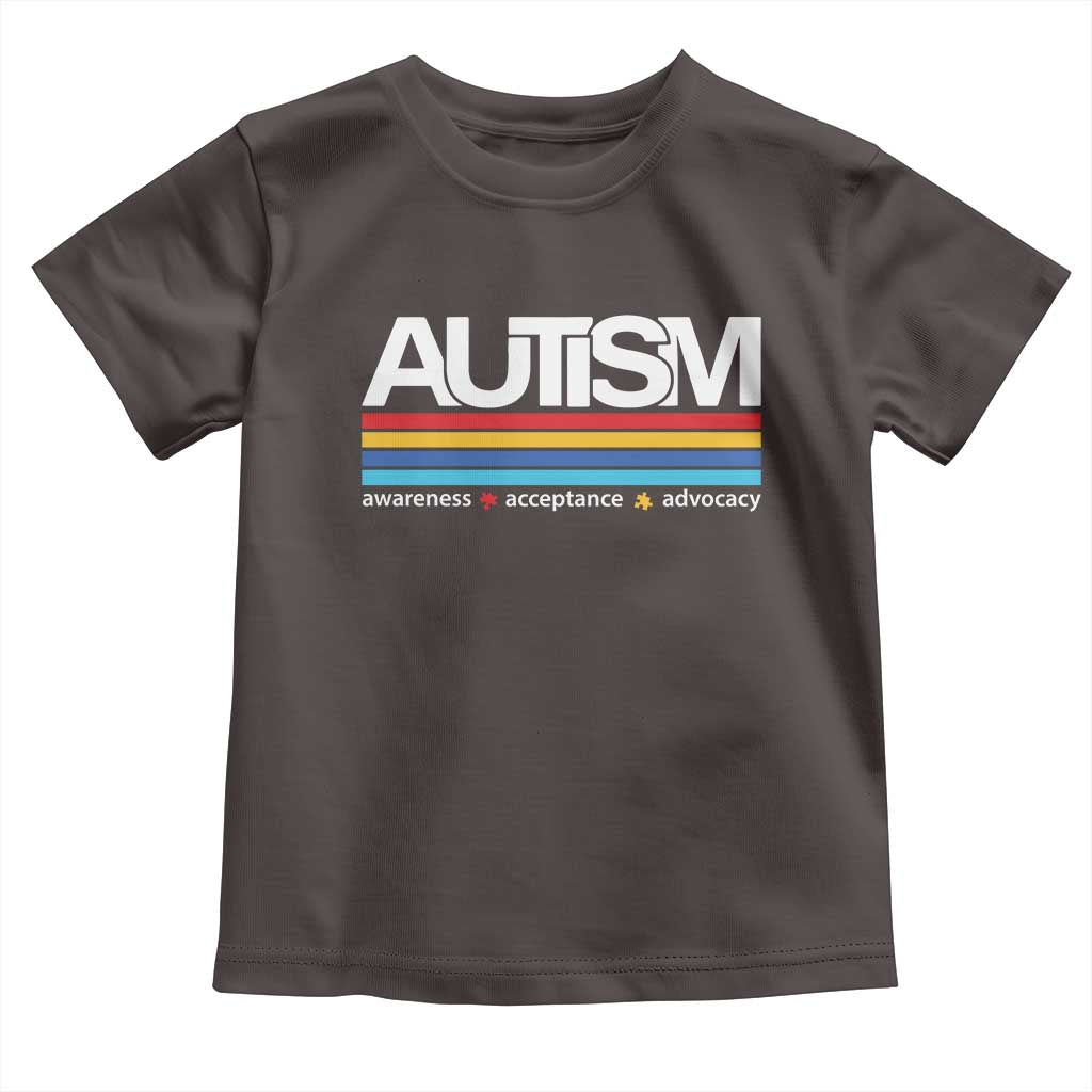 Retro Autism Awareness Acceptance Toddler T Shirt