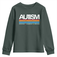 Retro Autism Awareness Acceptance Youth Sweatshirt
