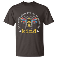 Autism Awareness T Shirt In A World Where You Can Be Anything Bee Kind Puzzle Pieces