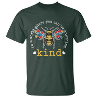 Autism Awareness T Shirt In A World Where You Can Be Anything Bee Kind Puzzle Pieces