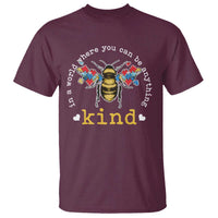 Autism Awareness T Shirt In A World Where You Can Be Anything Bee Kind Puzzle Pieces
