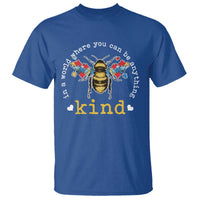 Autism Awareness T Shirt In A World Where You Can Be Anything Bee Kind Puzzle Pieces