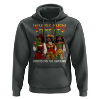 Where Them Fans At Boots On The Ground Hoodie Black African American Cowgirl Western Country Rodeo - Wonder Print Shop