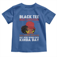 Funny African American Afro Queen Toddler T Shirt Black Tee Red Lipstick Melanin Poppin Out Here Being Cute - Wonder Print Shop