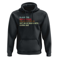 Melanin Poppin Black Girl Pride Hoodie Funny Juneteenth Saying Afro Black Women Queen