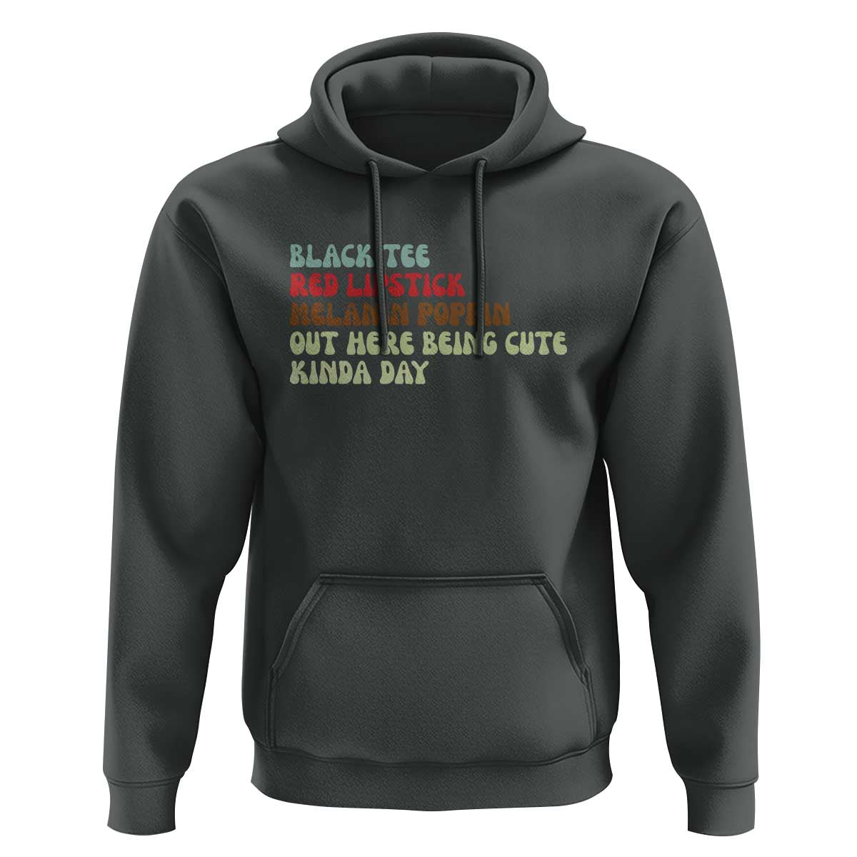 Melanin Poppin Black Girl Pride Hoodie Funny Juneteenth Saying Afro Black Women Queen