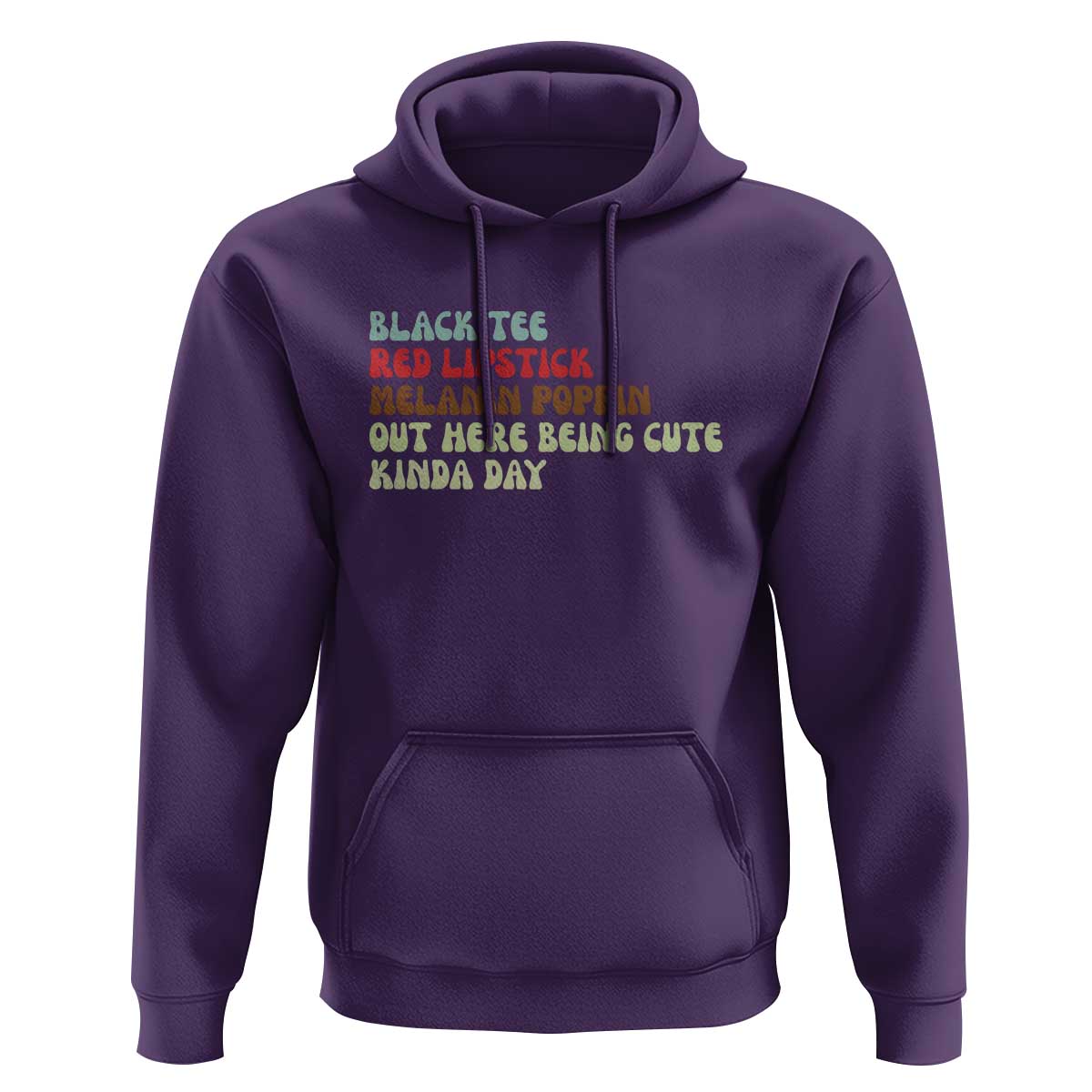 Melanin Poppin Black Girl Pride Hoodie Funny Juneteenth Saying Afro Black Women Queen