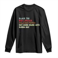 Melanin Poppin Black Girl Pride Long Sleeve Shirt Funny Juneteenth Saying Afro Black Women Queen
