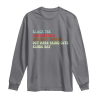 Melanin Poppin Black Girl Pride Long Sleeve Shirt Funny Juneteenth Saying Afro Black Women Queen
