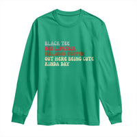 Melanin Poppin Black Girl Pride Long Sleeve Shirt Funny Juneteenth Saying Afro Black Women Queen