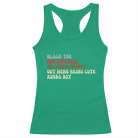 Melanin Poppin Black Girl Pride Racerback Tank Top Funny Juneteenth Saying Afro Black Women Queen