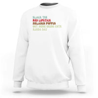 Melanin Poppin Black Girl Pride Sweatshirt Funny Juneteenth Saying Afro Black Women Queen