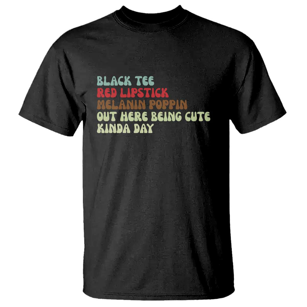 Melanin Poppin Black Girl Pride T Shirt Funny Juneteenth Saying Afro Black Women Queen