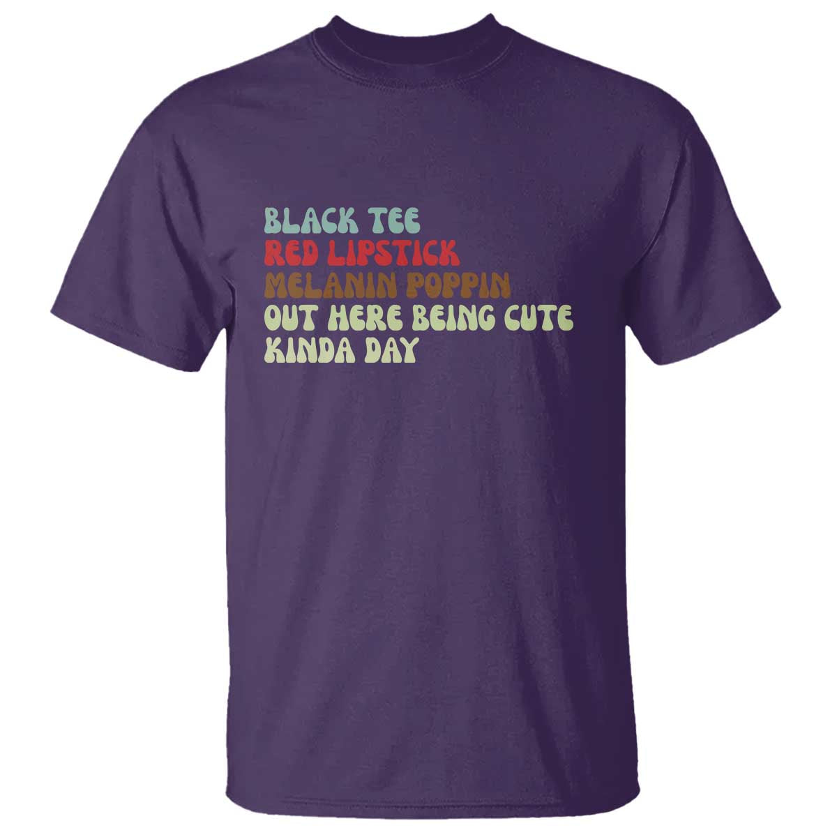 Melanin Poppin Black Girl Pride T Shirt Funny Juneteenth Saying Afro Black Women Queen