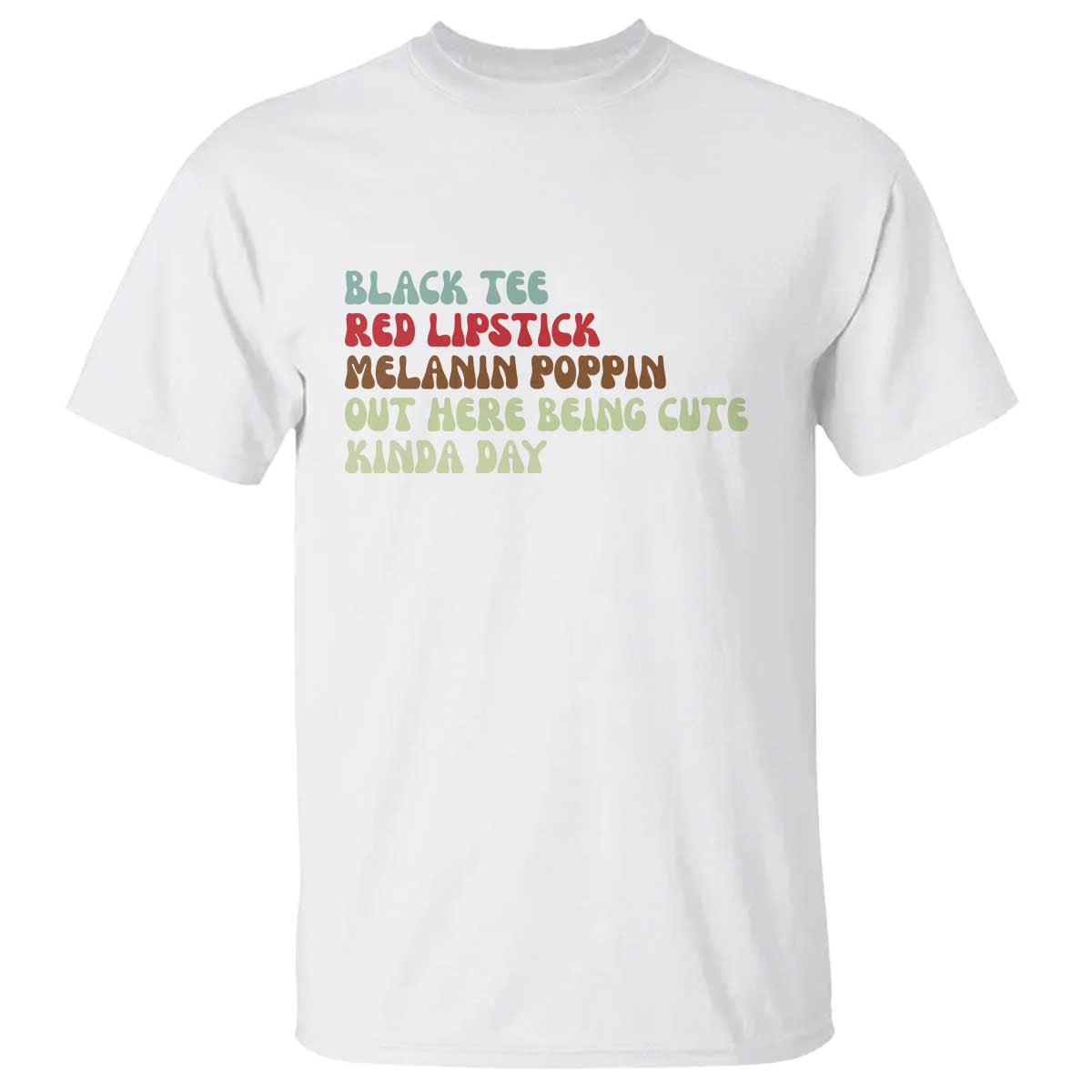 Melanin Poppin Black Girl Pride T Shirt Funny Juneteenth Saying Afro Black Women Queen