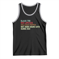 Melanin Poppin Black Girl Pride Tank Top Funny Juneteenth Saying Afro Black Women Queen