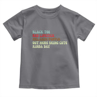 Melanin Poppin Black Girl Pride Toddler T Shirt Funny Juneteenth Saying Afro Black Women Queen