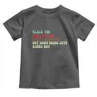 Melanin Poppin Black Girl Pride Toddler T Shirt Funny Juneteenth Saying Afro Black Women Queen
