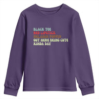 Melanin Poppin Black Girl Pride Youth Sweatshirt Funny Juneteenth Saying Afro Black Women Queen