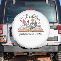 First Edition Published 2025 Spare Tire Cover Littlest Bookworm Funny Annoucement Baby Shower