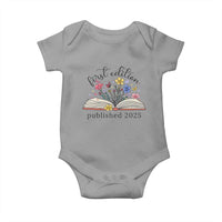 First Edition Published 2025 Baby Onesie Littlest Bookworm Funny Annoucement Baby Shower
