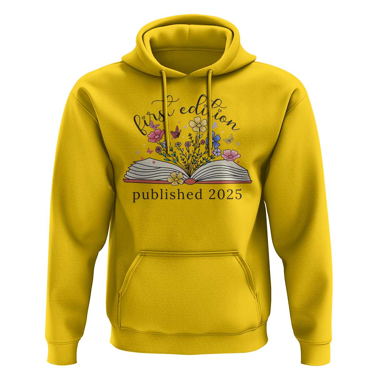 First Edition Published 2025 Hoodie Littlest Bookworm Funny Annoucement Baby Shower