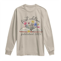 First Edition Published 2025 Long Sleeve Shirt Littlest Bookworm Funny Annoucement Baby Shower
