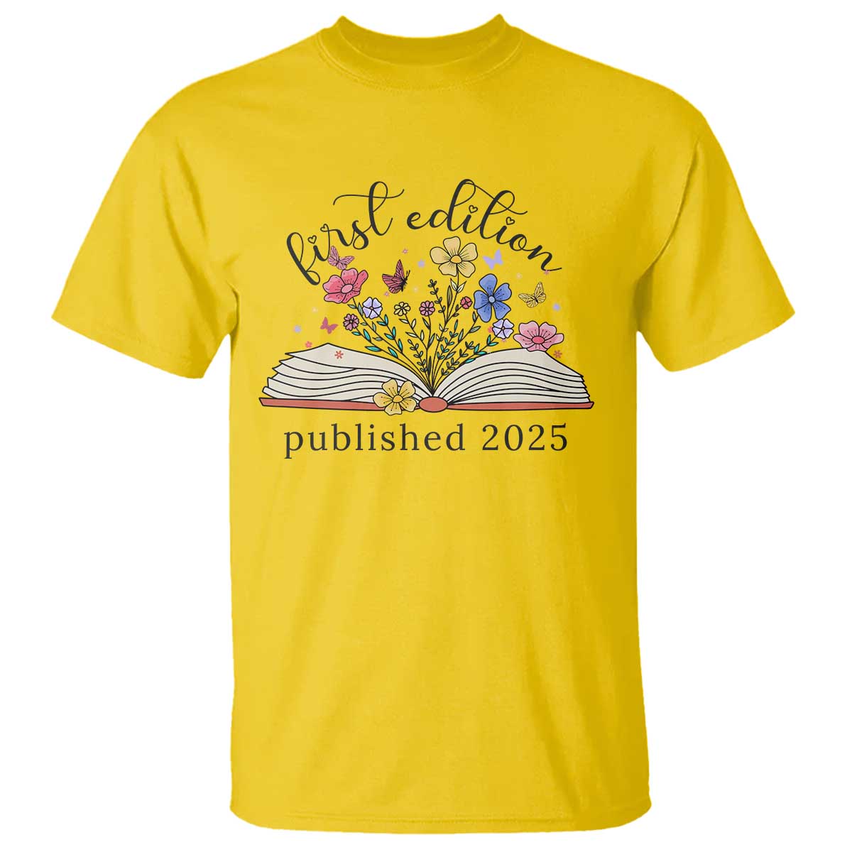 First Edition Published 2025 T Shirt Littlest Bookworm Funny Annoucement Baby Shower