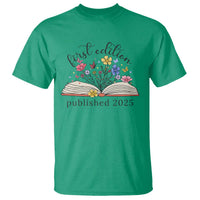First Edition Published 2025 T Shirt Littlest Bookworm Funny Annoucement Baby Shower