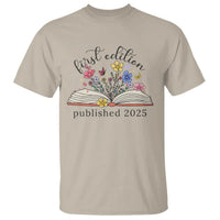 First Edition Published 2025 T Shirt Littlest Bookworm Funny Annoucement Baby Shower