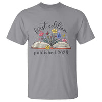 First Edition Published 2025 T Shirt Littlest Bookworm Funny Annoucement Baby Shower
