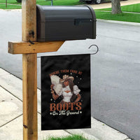 Black Cowgirl Garden Flag Where Them Fans At Boots On The Ground - Wonder Print Shop