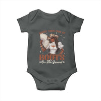 Black Cowgirl Baby Onesie Where Them Fans At Boots On The Ground - Wonder Print Shop