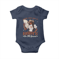 Black Cowgirl Baby Onesie Where Them Fans At Boots On The Ground - Wonder Print Shop